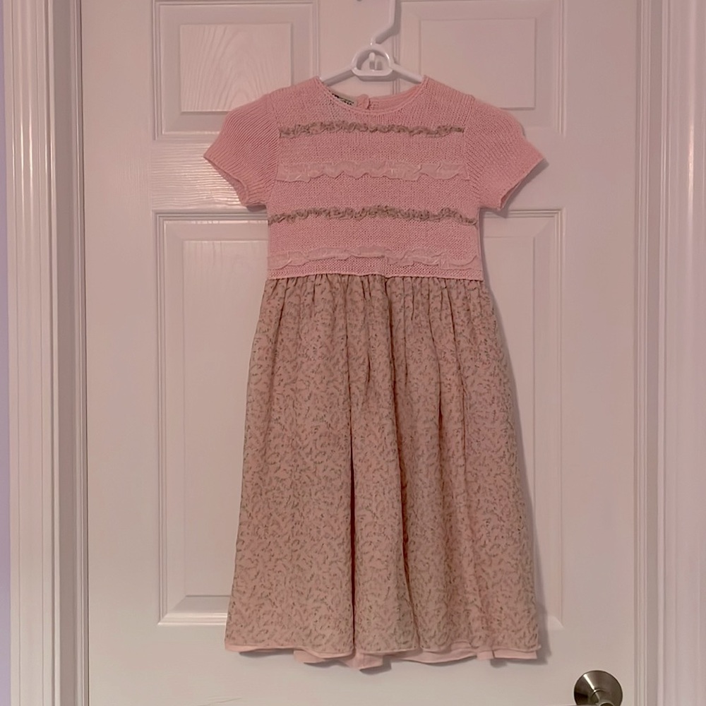 Baby Graziella flower dress. Girls size 5-6